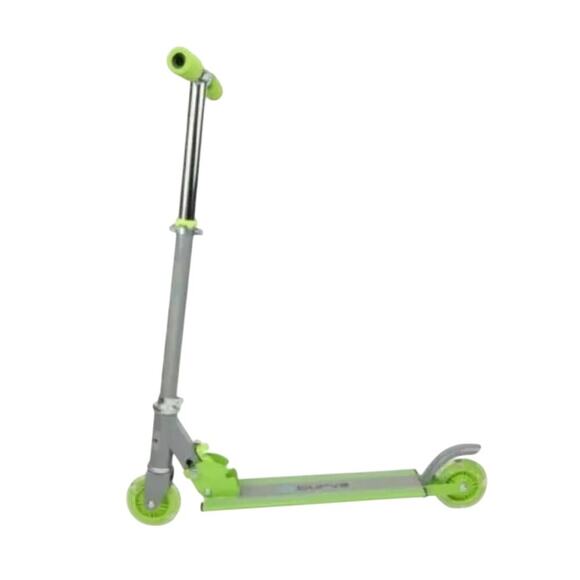 FOLDING SCOOTER FOR AGES 5-8 YEARS OLD CURVE BRAND LIGHTWEIGHT STURDY GREEN - Picture 2 of 14